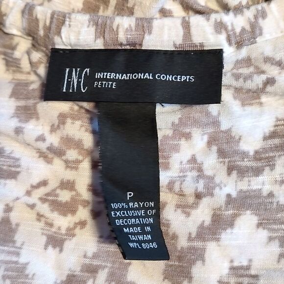 INC Beaded V Neck Tank Small - Picture 4 of 4